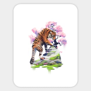 Lotus Tiger Sticker